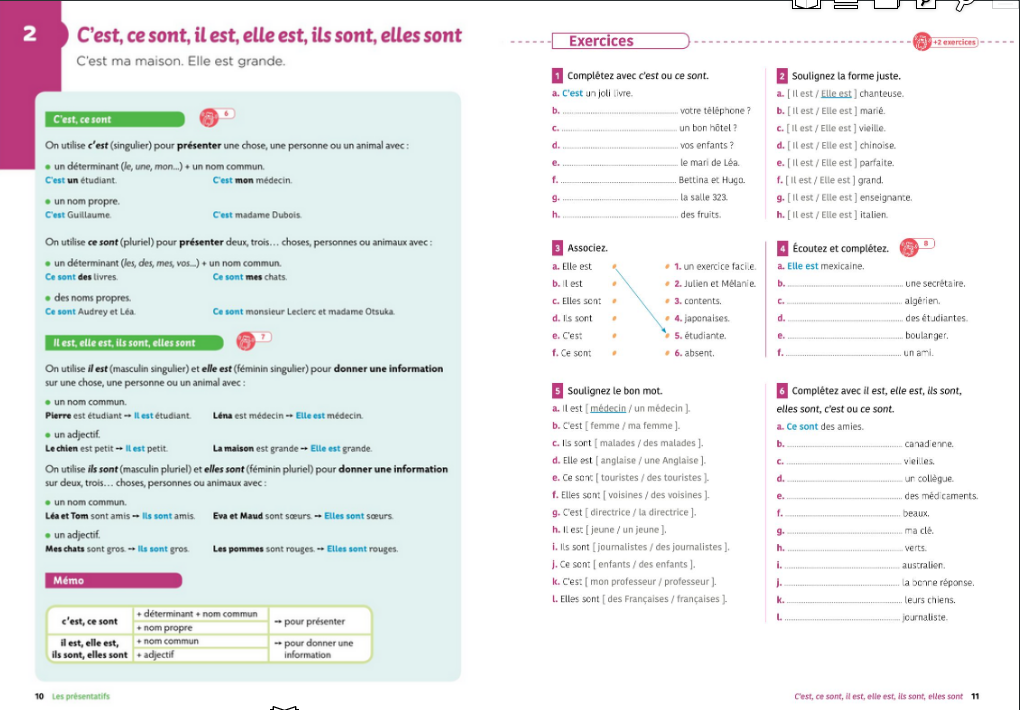 Exercices De Grammaire Et Conjugaison A