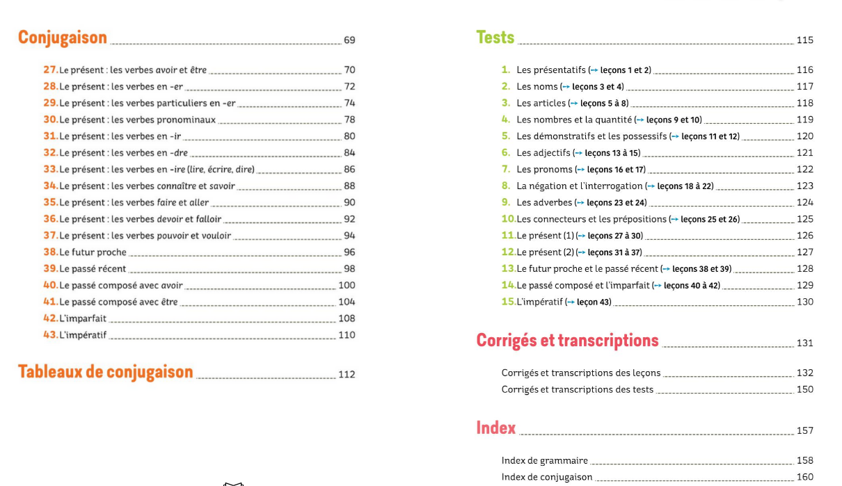 Exercices de Grammaire et Conjugaison A1